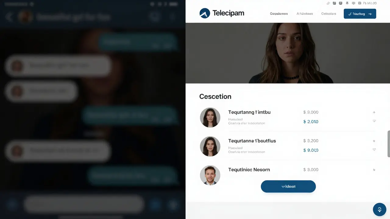 Contrast between vague online scams and a transparent, verified escort profile with clear communication.